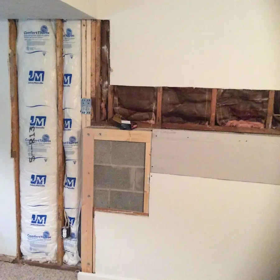 Wall insulation replacement during Contents Cleaning & Restoration in Pleasant Grove